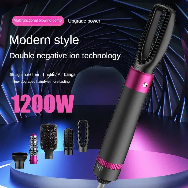 Hot Air Brush: Dry, Style, and Volumize with Ionic Technology (5-in-1)