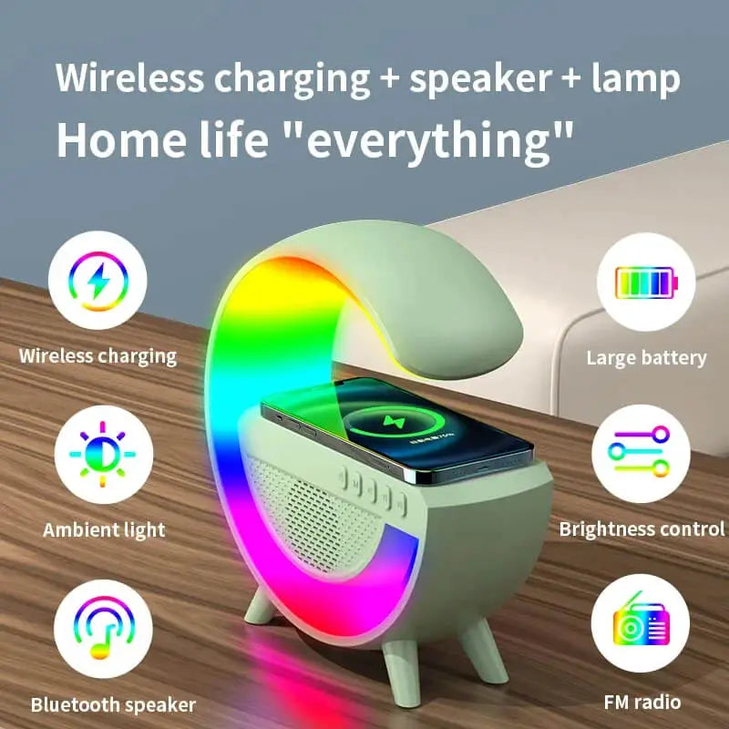 Led Wireless Charger Speaker