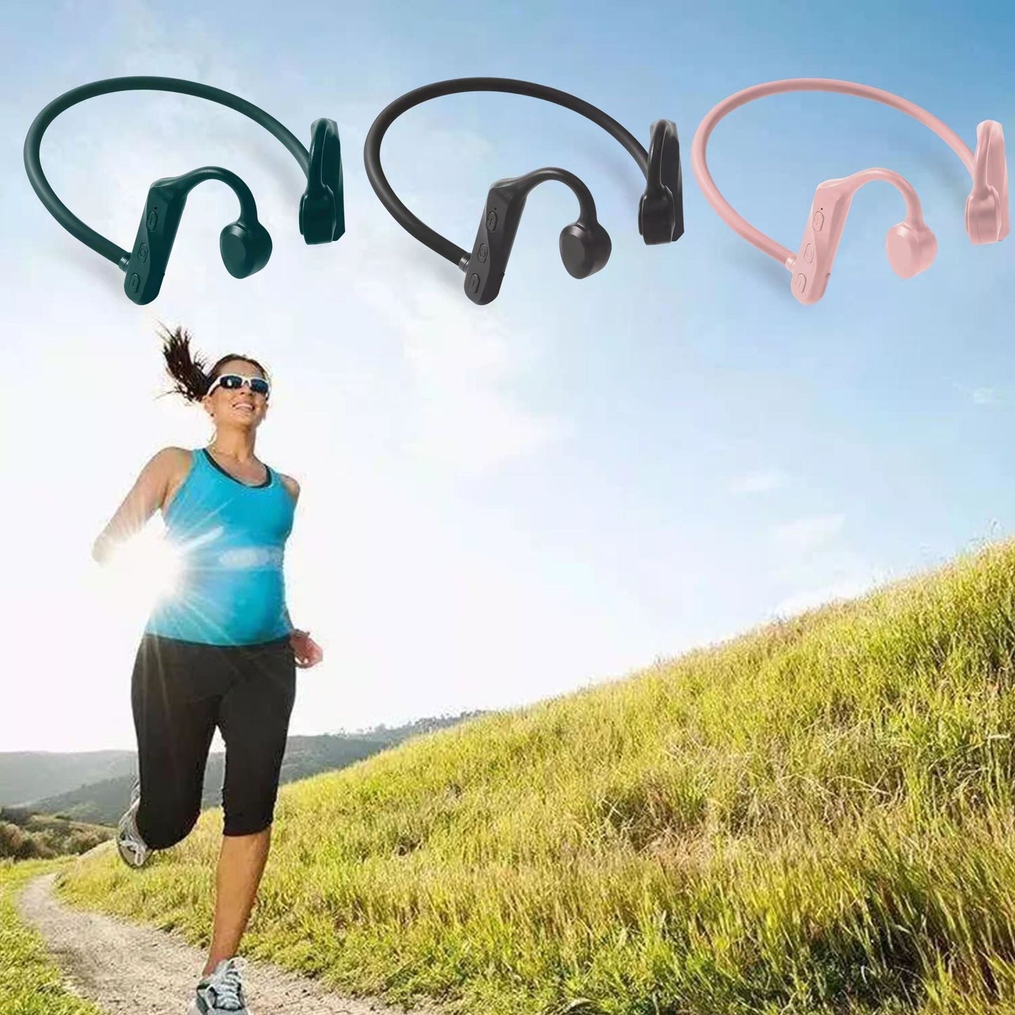 NEW Sports Headphones Wireless Earphone TWS Bluetooth-Compatible Headset Hands-free With Mic For Running Driving Cycling