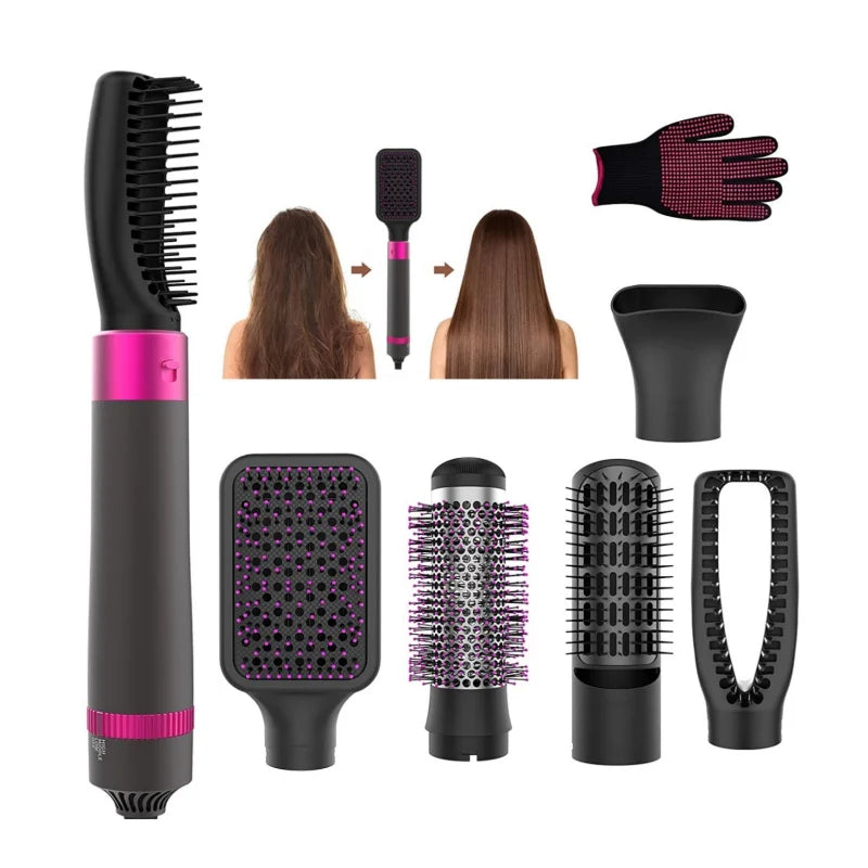 Hot Air Brush: Dry, Style, and Volumize with Ionic Technology (5-in-1)