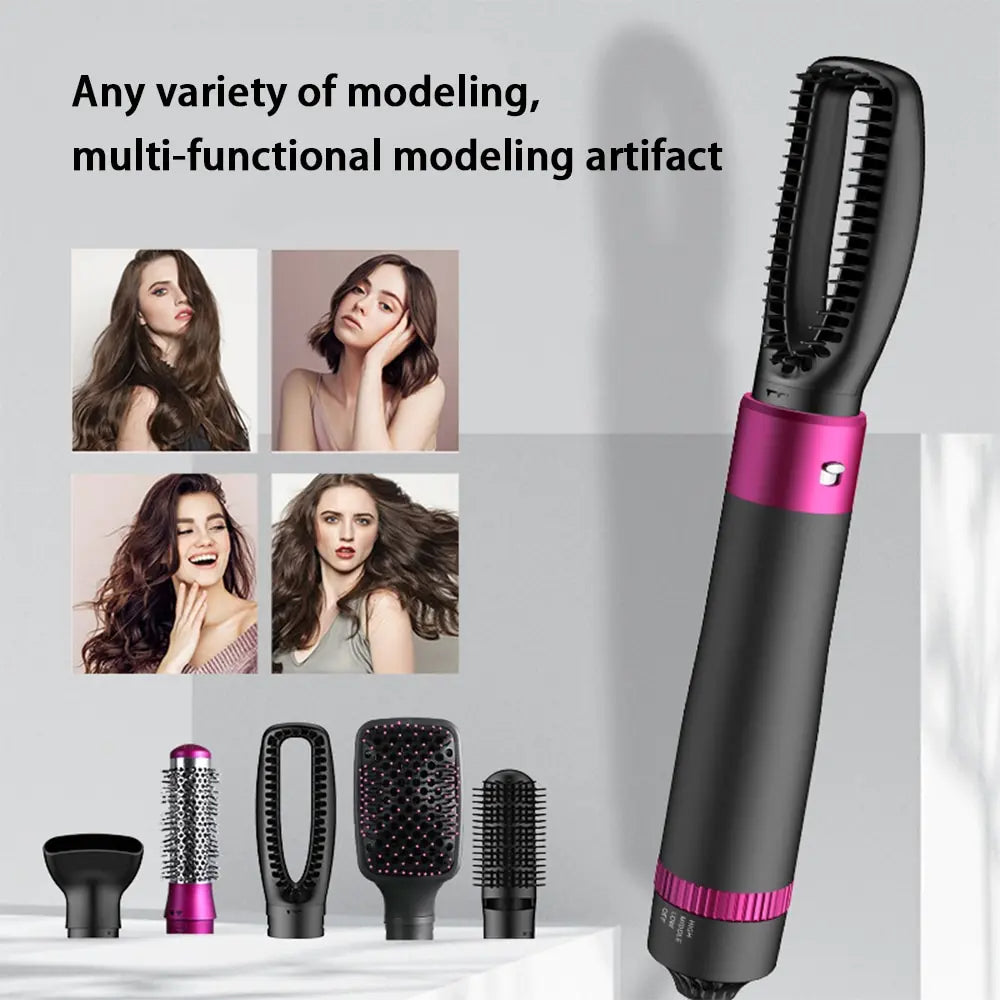 Hot Air Brush: Dry, Style, and Volumize with Ionic Technology (5-in-1)